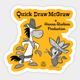 QUICK DRAW MCGRAW AND BABA LOOEY Sticker